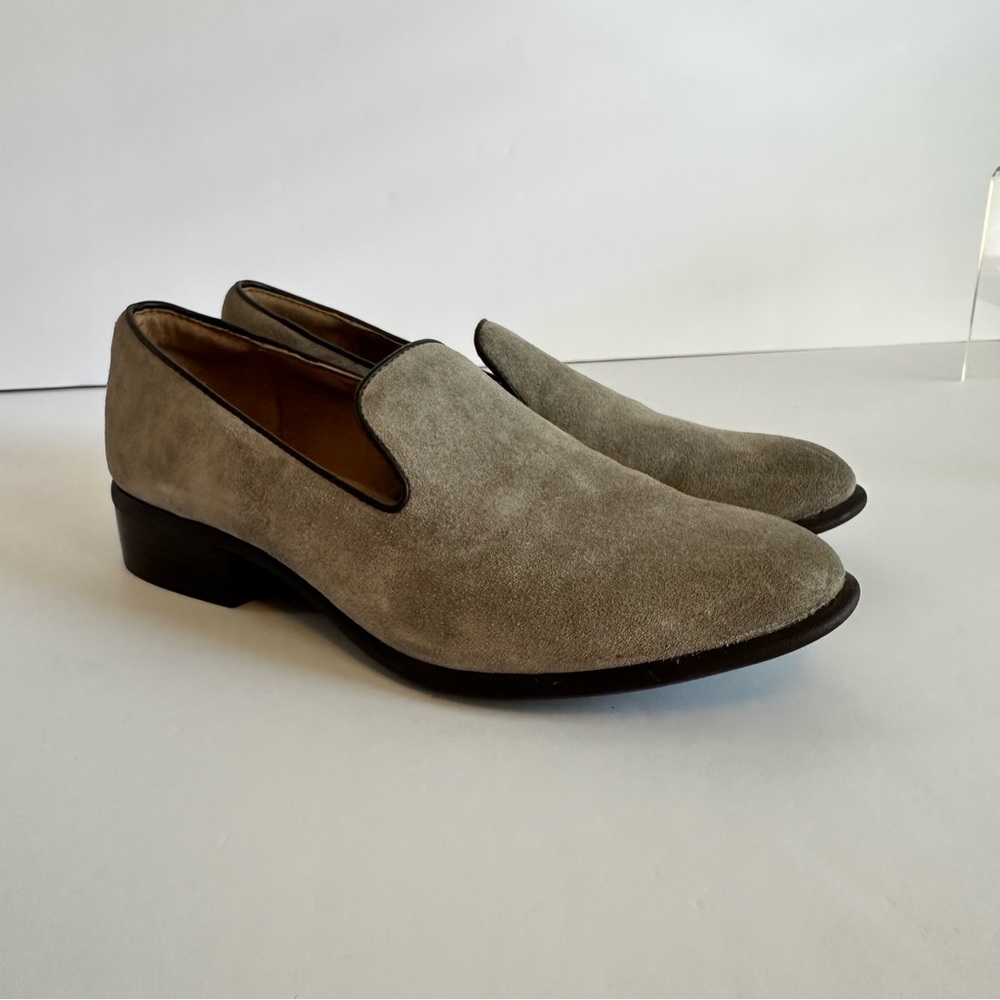 Sofft Womens‎ 7 Suede Leather Taupe Slip On Loafers Comfort Casual Classic